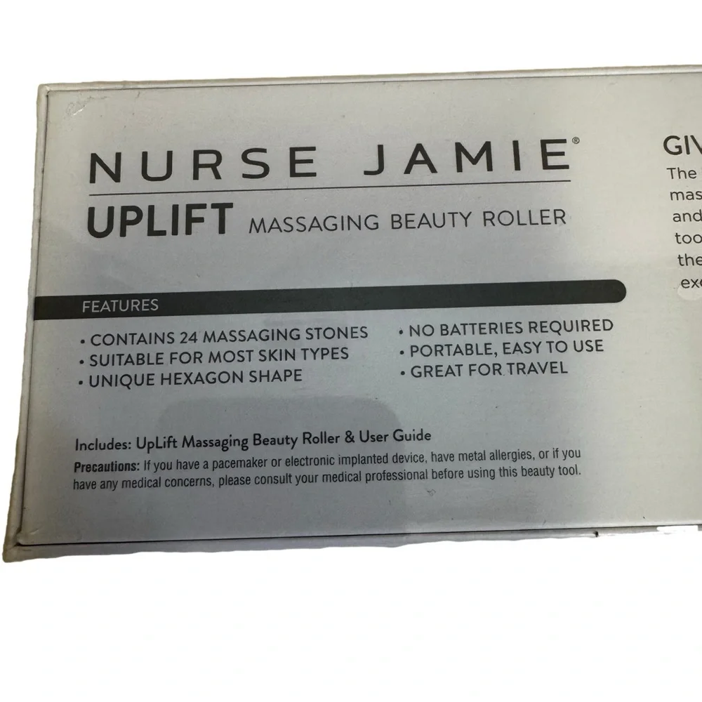 Nurse Jamie UpLift Massaging Beauty Roller Rose Gold Improves Skin Appearance